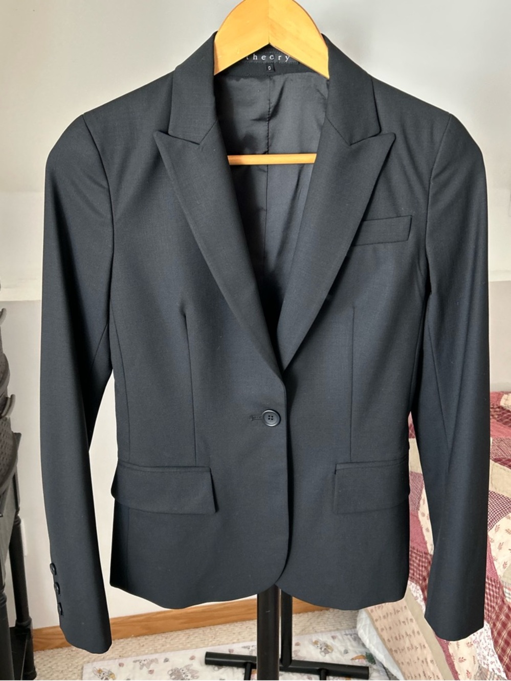 Theory Wool Blazer Black 0